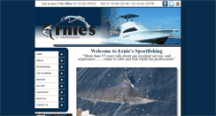 Desktop Screenshot of erniescabofishing.com